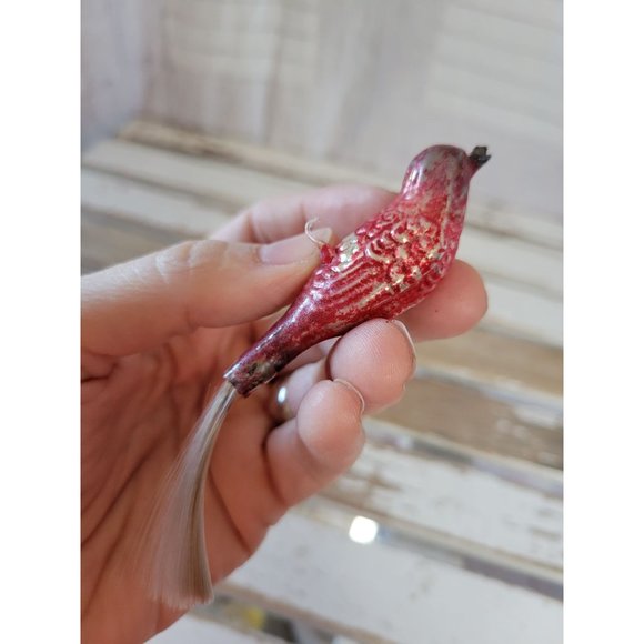 Antique bird AS IS Germany ornament German clip - Picture 3 of 9